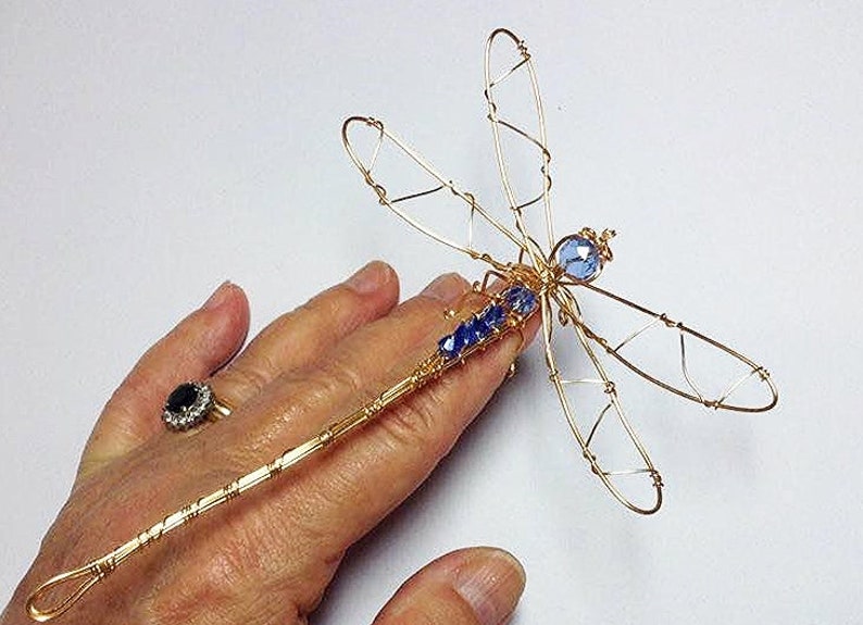 Wire and Bead Dragonfly Tutorial Etsy
