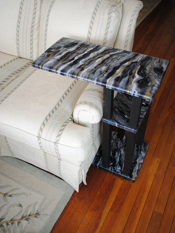 White and 2024 gold laptop table