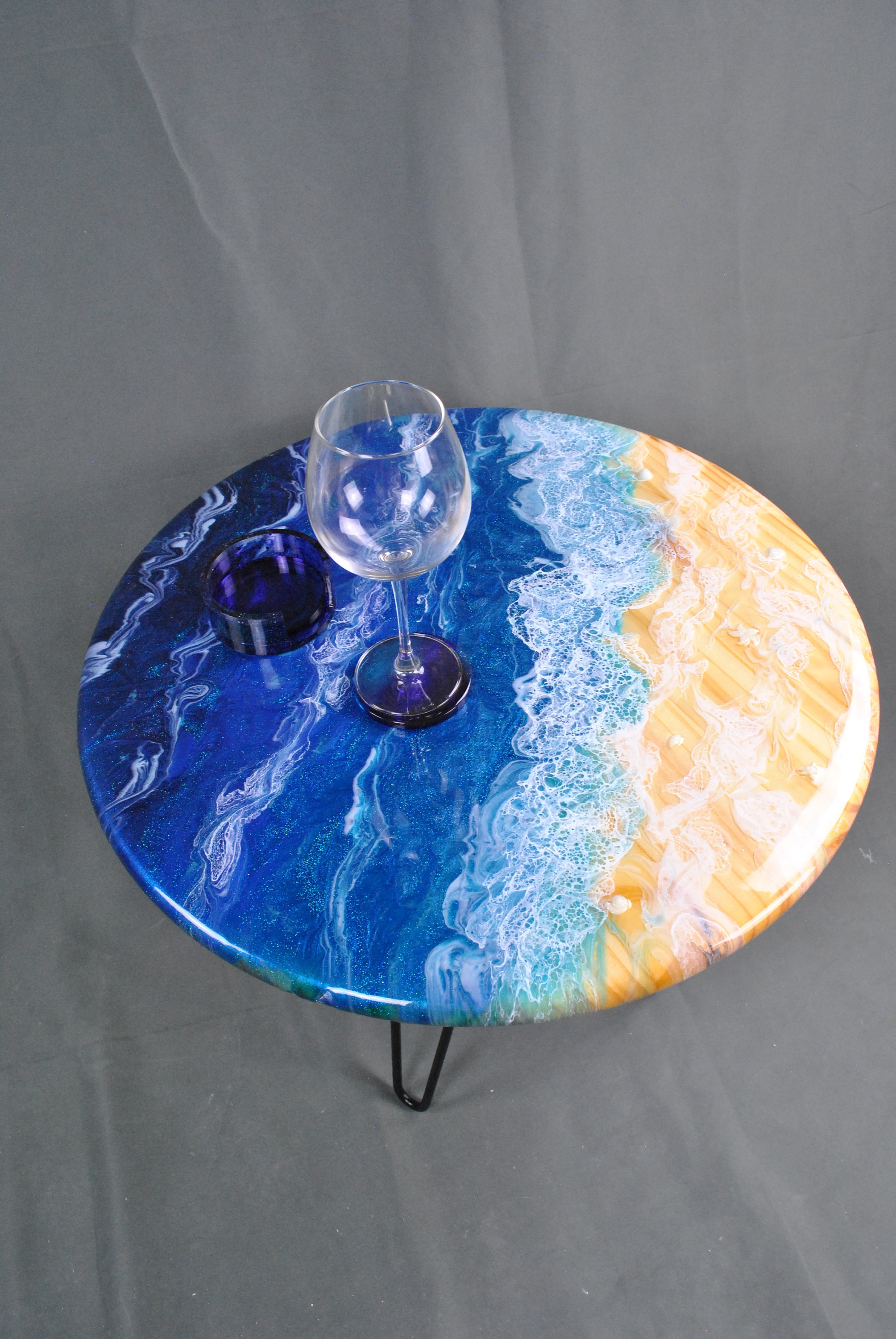 Seashell Ocean Table Coffee Table Epoxy Resin Ocean Table Etsy