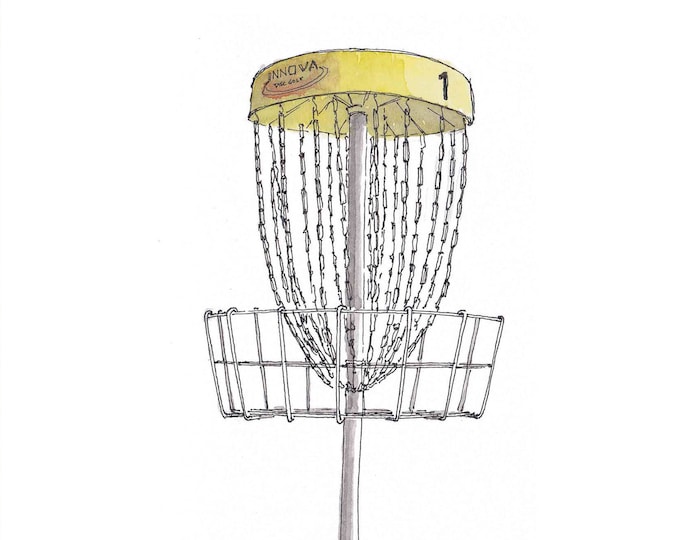 DISC GOLF BASKET Frisbee Golf Hipster Sport Chains Etsy