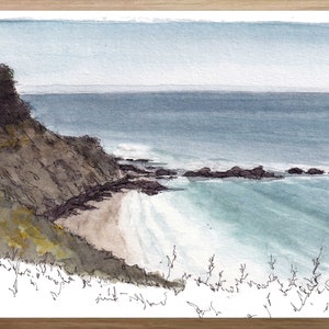 BIG SUR COASTLINE - Mountains, Ocean, Road Trip, pch, California, Drawing, Watercolor Painting, Landscape, Sketchbook, Art, Drawn There