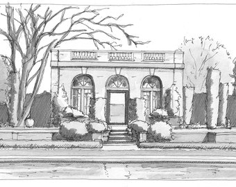 FILOLI ESTATE & GARDENS - Woodside, California, Horticulture, Architecture, Pen and Ink Drawing, Plein Air Sketchbook, Art, Drawn There