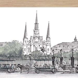 St. Louis Cathedral - 21 x 26 Signed Print - Limited Edition Fine Art Print