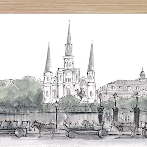 St. Louis Cathedral - 21 x 26 Signed Print - Limited Edition Fine Art Print