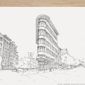 HOTEL EUROPE VANCOUVER, British Columbia - Architecture, Flatiron Building, Pen and Ink, Drawing, Sketchbook, Urbansketcher, Drawn There