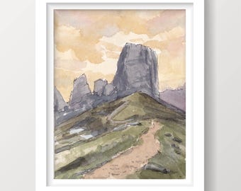 Cinque Torri Dolomites Italy | Digital Download | Italian Alps Mountain Hiking Wall Art | Europe Travel Landscape Decor