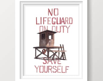 BLACK ROCK CITY 2022 - The Tower, Save Yourself, Playa Art, Ink and Watercolor Painting, Drawing, Art Print, Drawn There