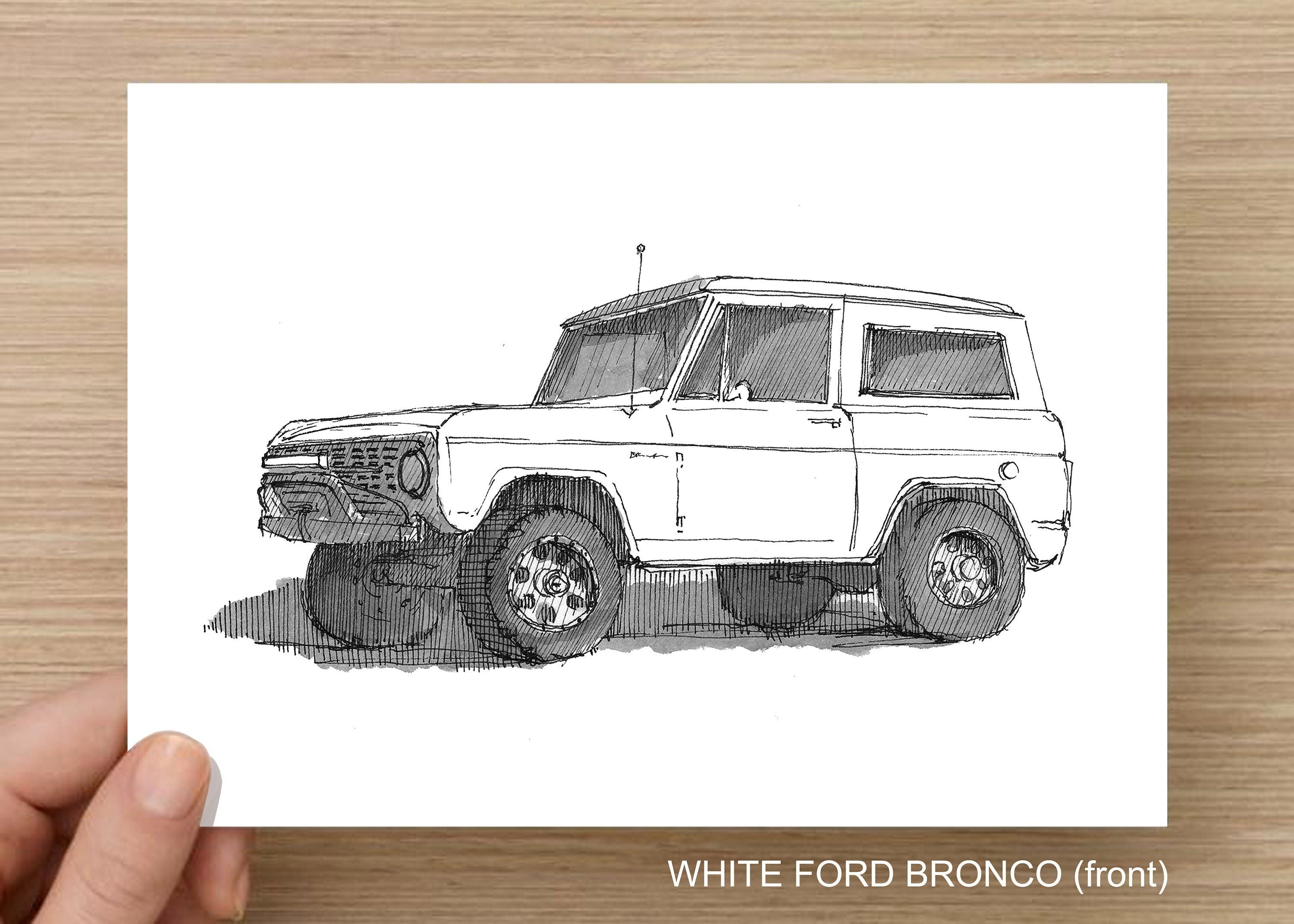 WHITE FORD BRONCO Truck 4x4 Suv Off-road Oj Simpson