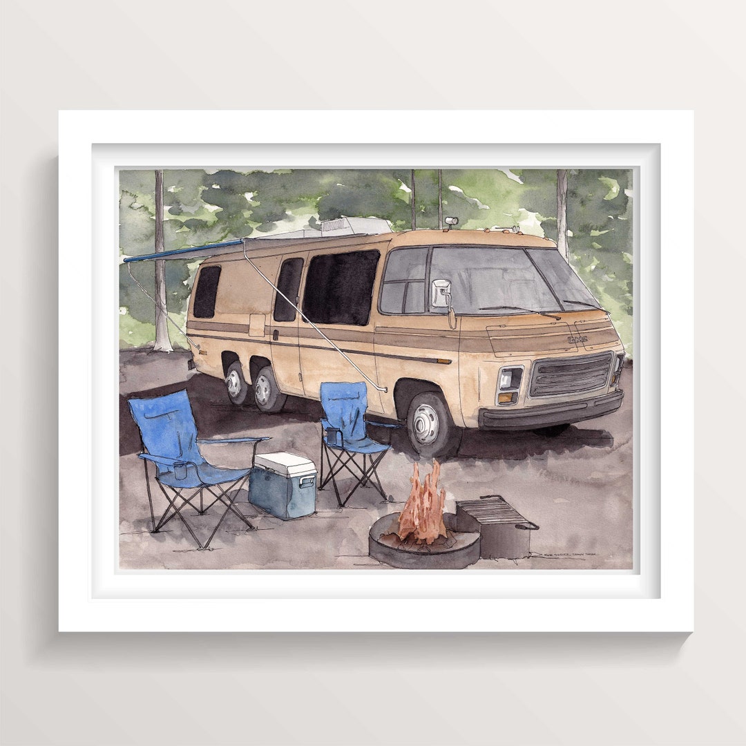 VINTAGE GMC RV - Recreational Vehicle Campsite, Vanlife, Camper ...