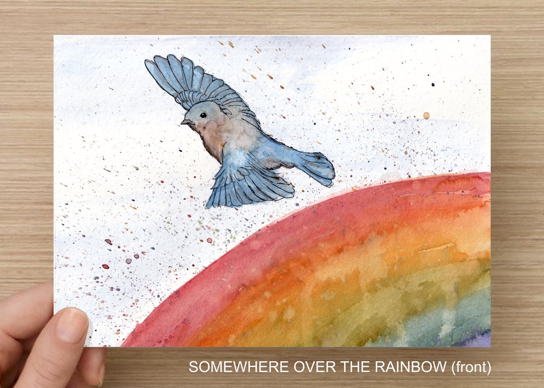 Aquarel Vogels Vliegen