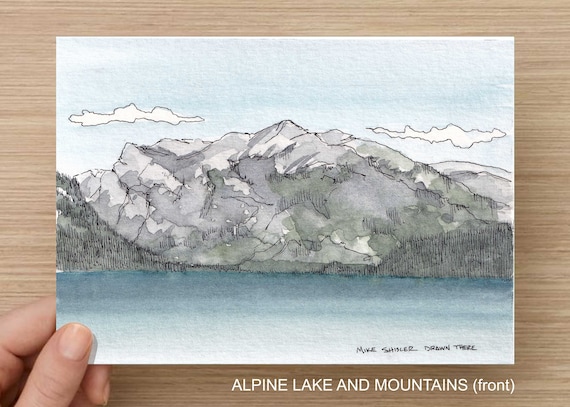ALPINE LAKE and MOUNTAINS- Grand Teton National Park, Landscape