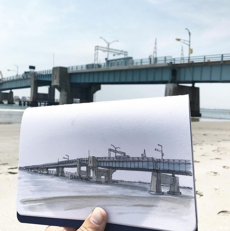 TOWNSEND INLET BRIDGE Sea Isle City Avalon New Jersey - Etsy
