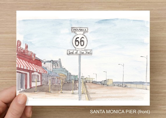 Route 66 End of the Trail, Santa Monica Pier – Fine Art Print