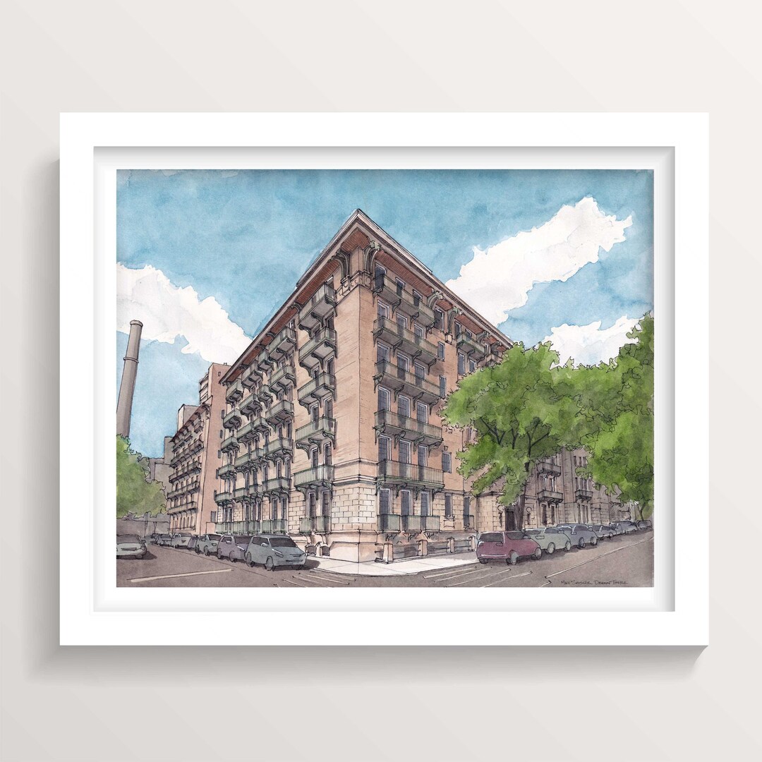 Cherokee Building, New York City | Printable Wall Art | Architectural ...