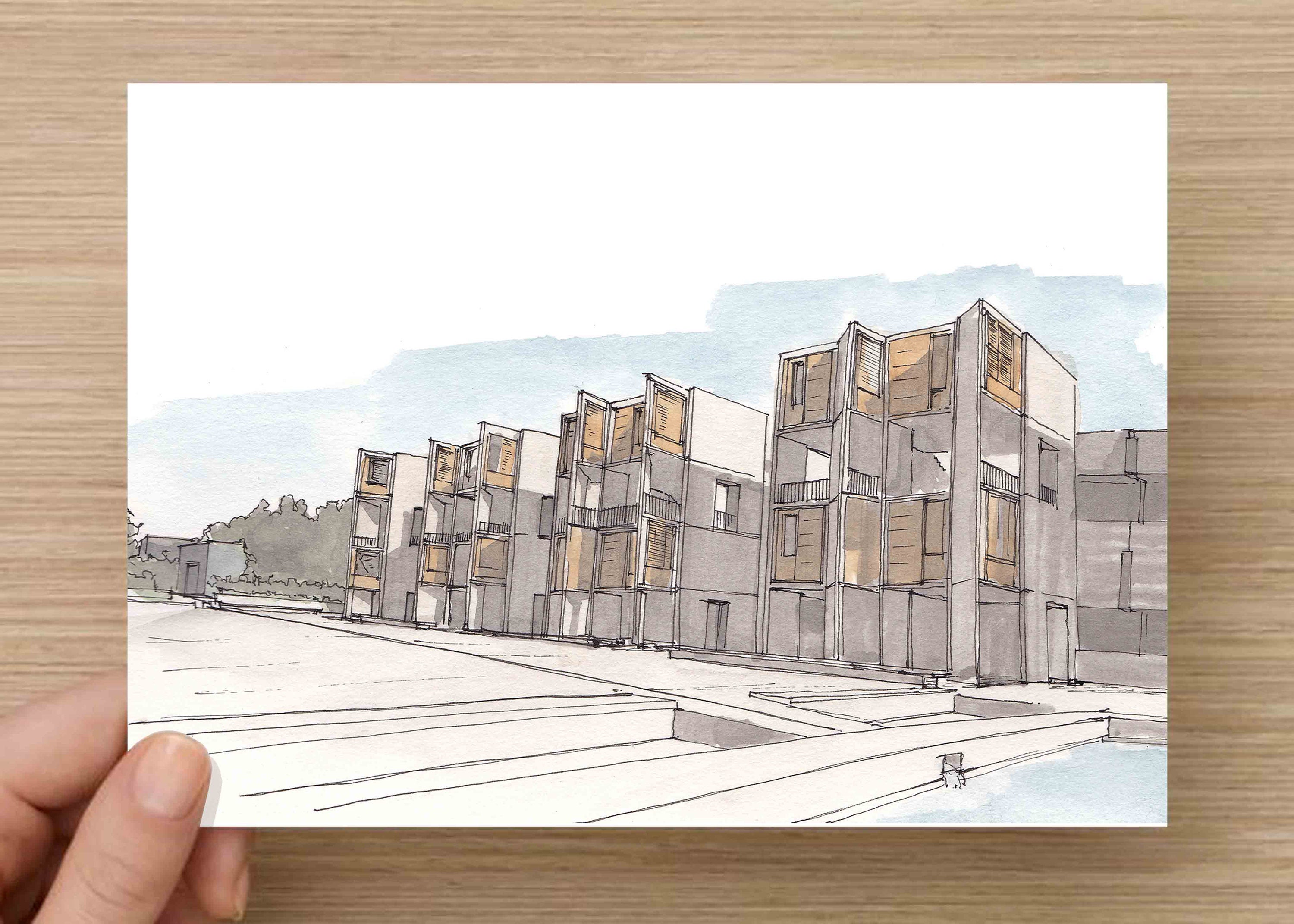 salk institute drawings