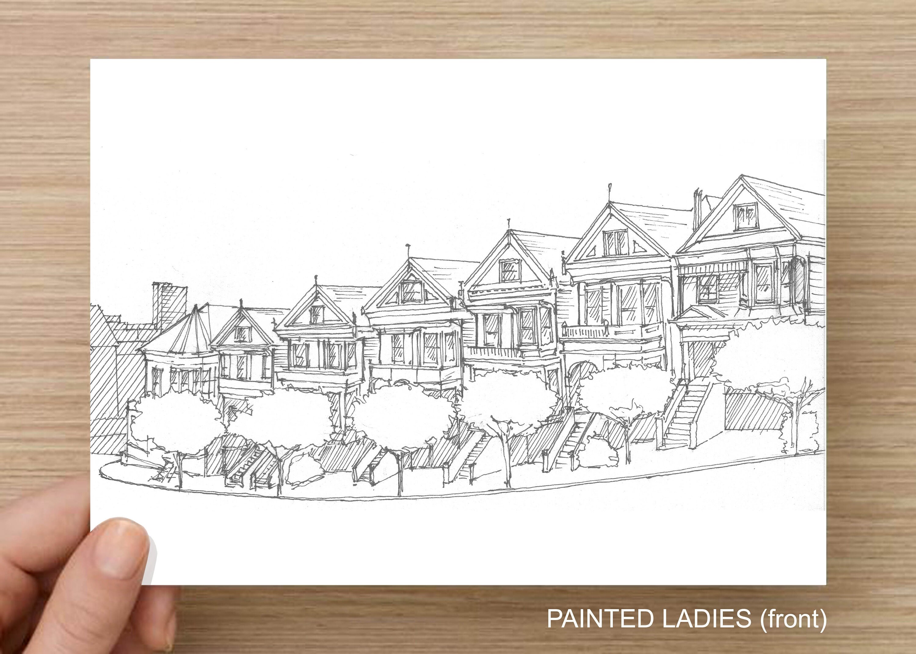 victorian house drawing sketch