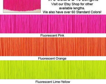 6" Fluorescent Chainette Fringe Trim|Performance Dance Outfit, Ballroom, Dancewear Costume|Vivid Lime,Hot Pink or Bright Orange|Made in USA