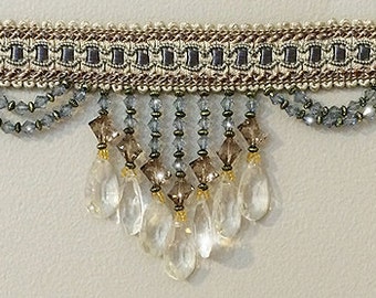 beaded fringe by the yard br 126