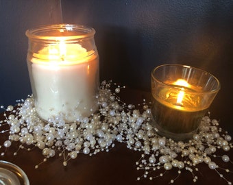 pearl candle rings