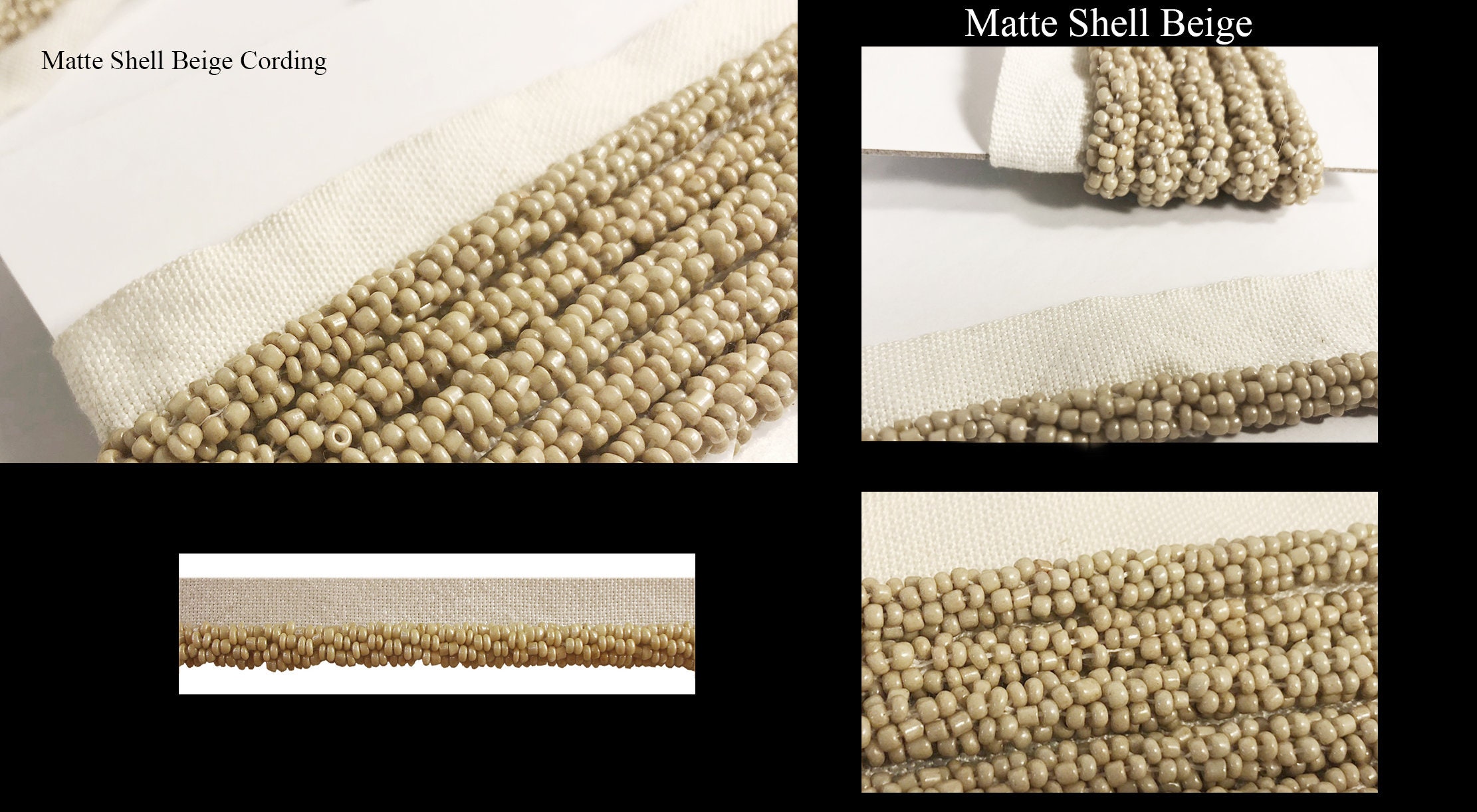 6 Colors Beaded Lip Cording Trim Designer Cord w/ Lip Seed Etsy