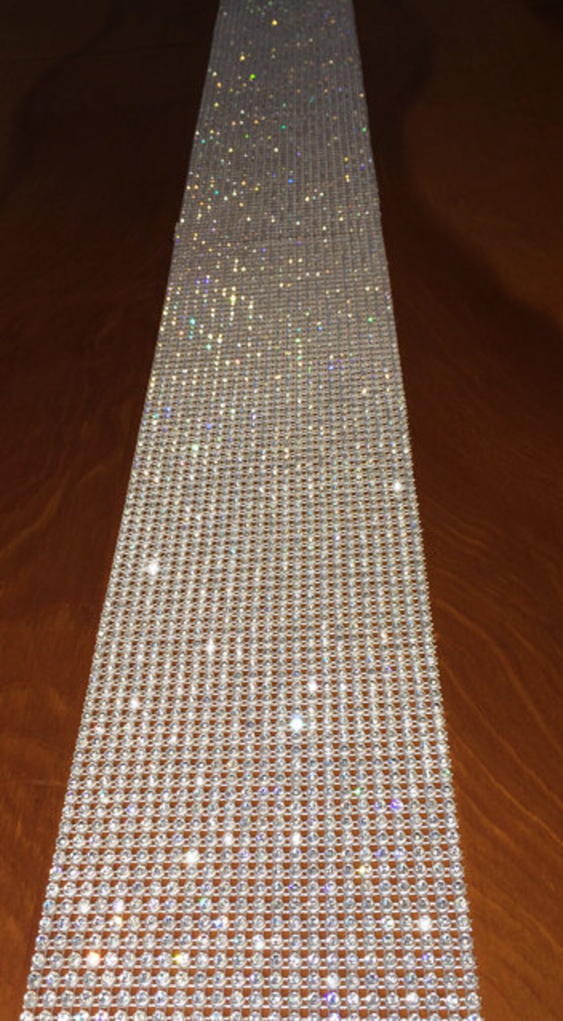 SALE Rhinestone Table Runner Genuine Real Crystals Party Etsy
