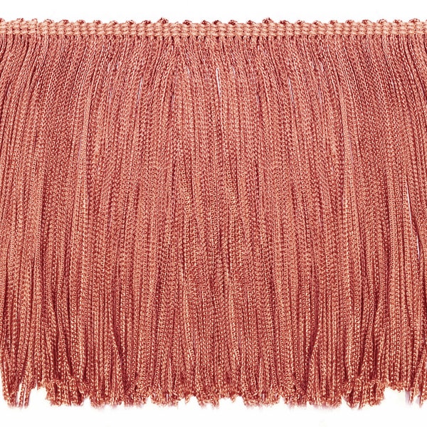 Fringe | Copper Rose Chainette Cut Fringe | Limited Edition Color | Dancewear Trim, Performance Competition Costume , Dance | Rayon USA Made