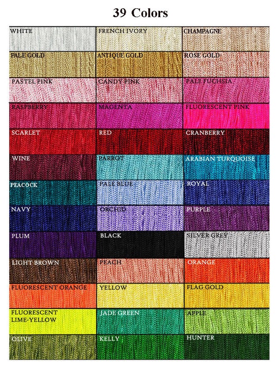Dusty Rose 6 x 9 yd Decorative Trimmings 100/% Rayon Chainette Fringe