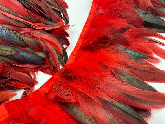 Iridescent feather cheap skirt