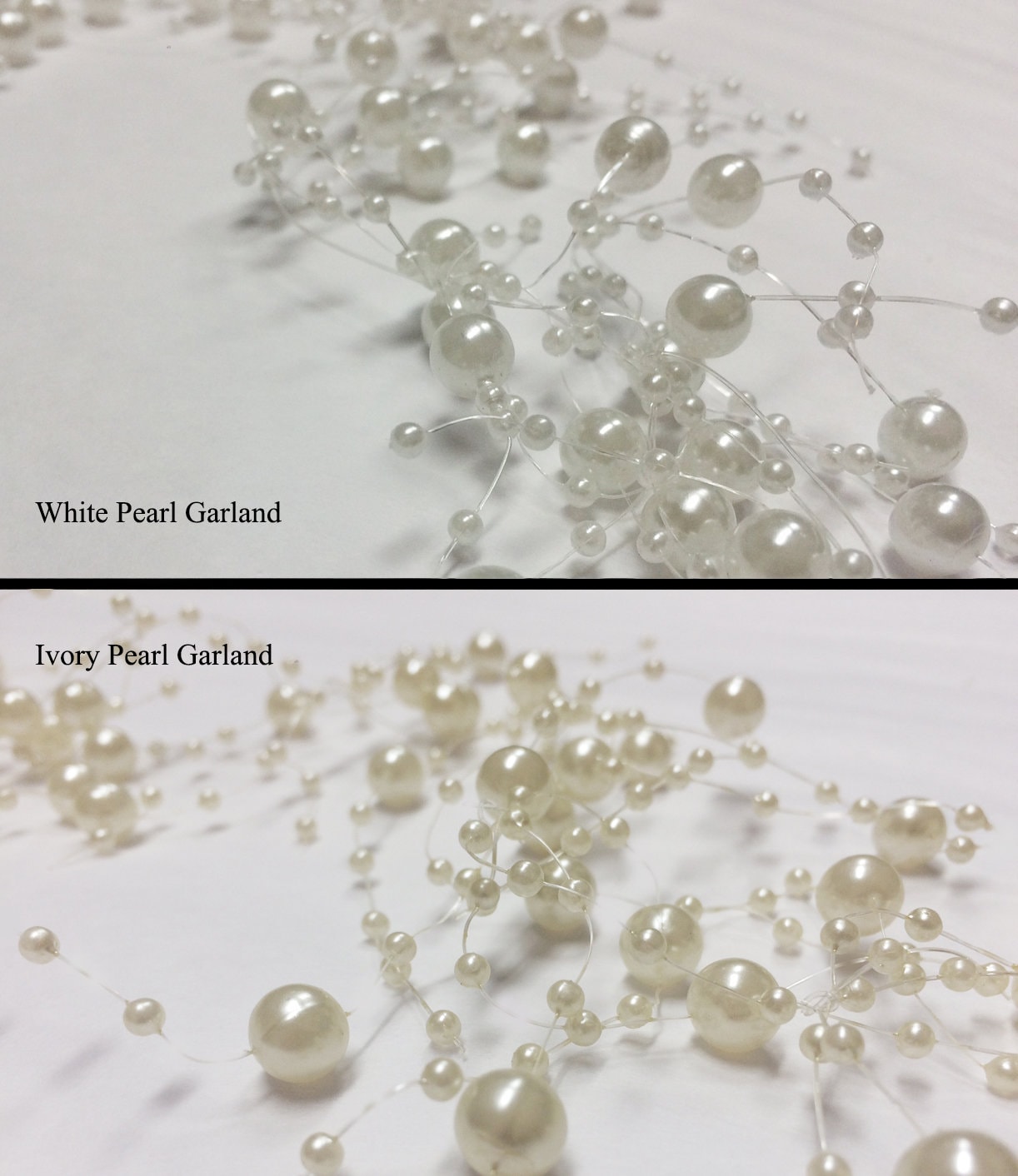 DECHOUS String Fake Pearls Pearl Garland for Christmas Tree Dress Making  Accessories Pearl Beads for Crafts Jewelry Making Supplies Bead Garland DIY