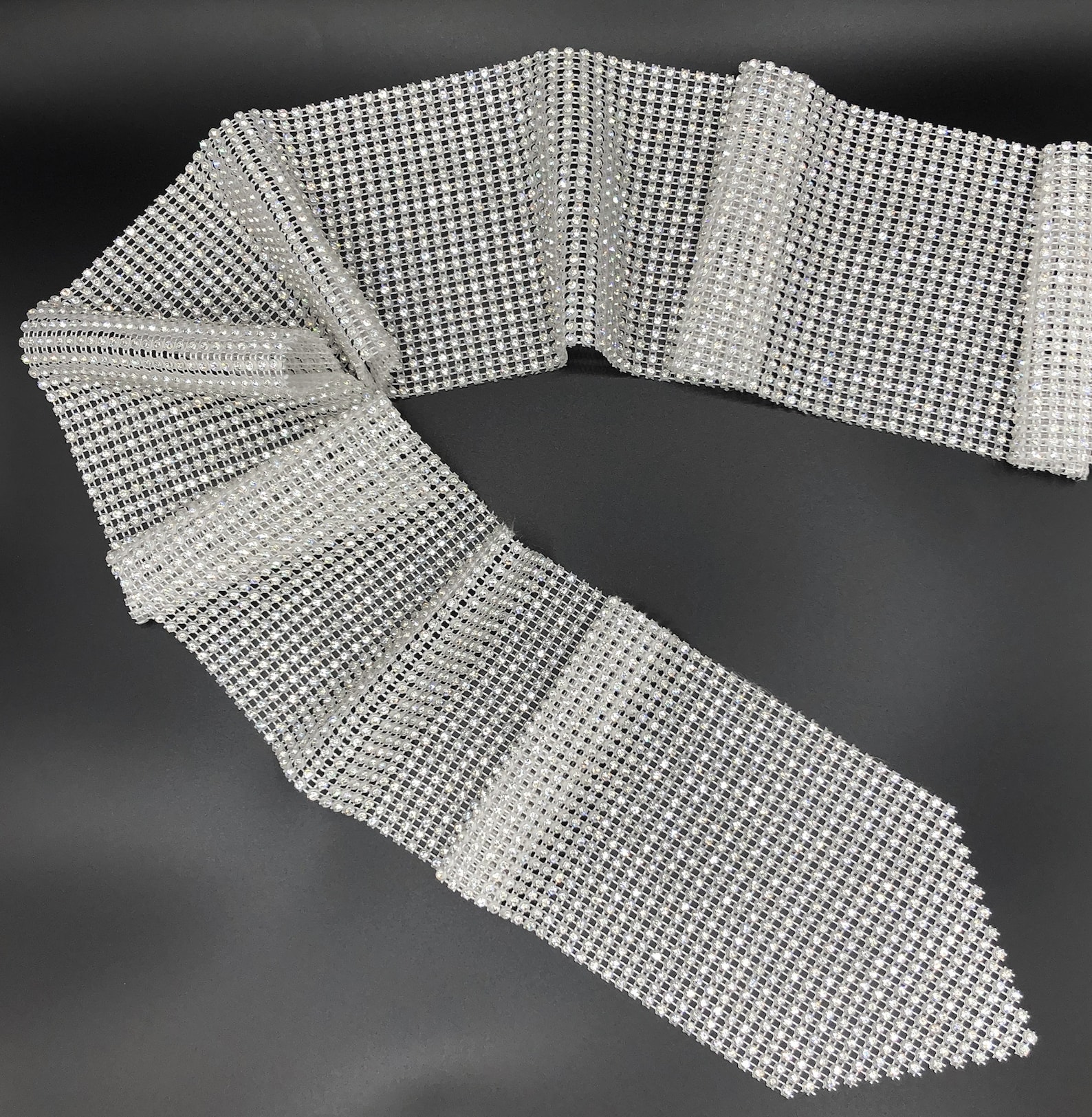 SALE Rhinestone Table Runner Genuine Real Crystals Party Etsy