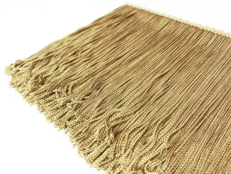 Home Decor 6 Fringe Long Chainette Hangs Loose at Bottom Trim for Dancewear Silky Rayon Made in USA Performance Competition Dance