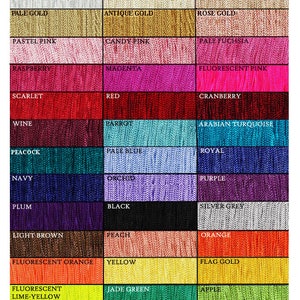 3&quot; Fringe | Long Chainette Hangs Loose at Bottom | Trim for Dancewear, Performance Competition Dance, Home Decor | Silky Rayon Made in USA