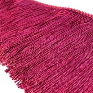 Fringe Raspberry Chainette Cut Fringe Discontinued Color - Etsy