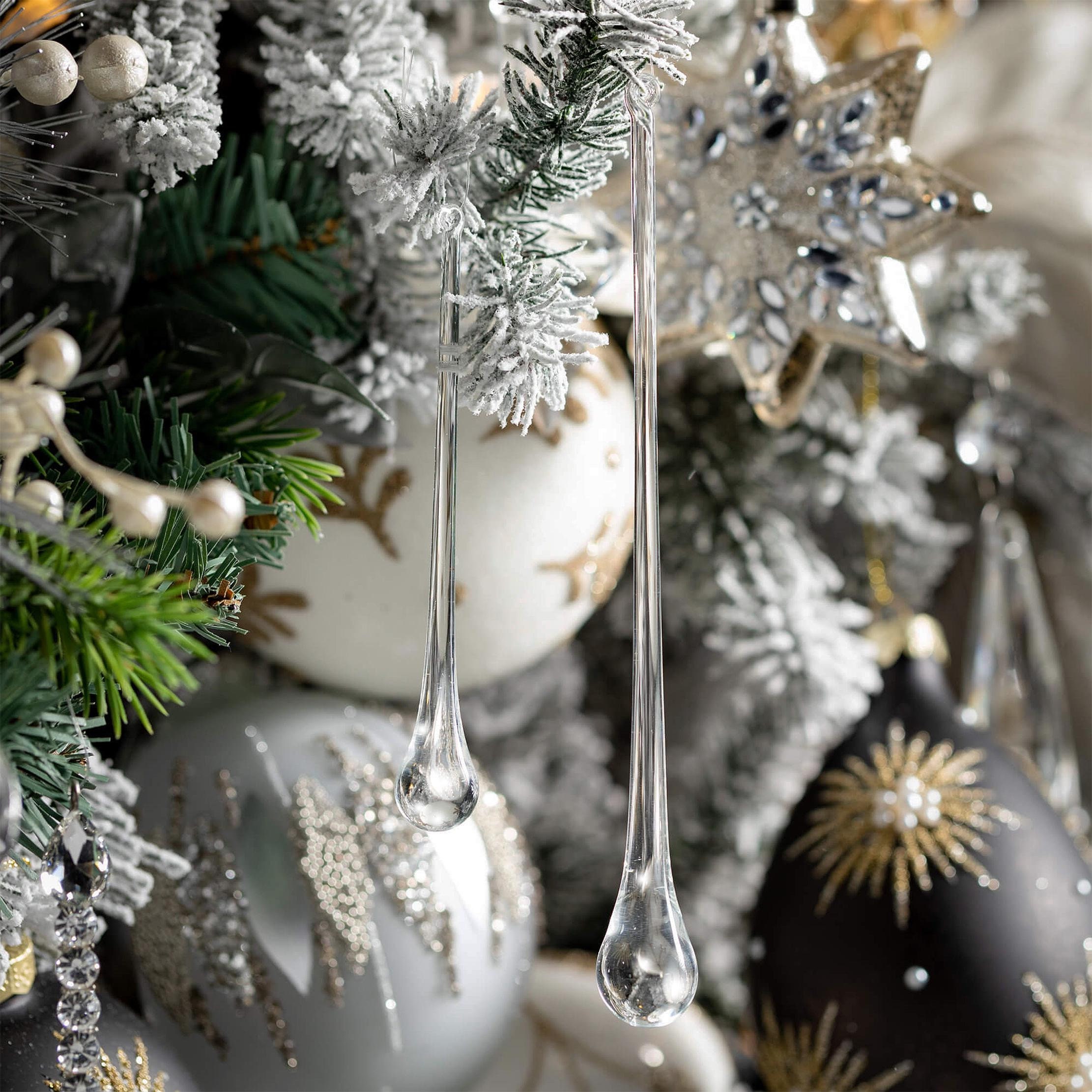 5.5" Clear Acrylic Ornament Display Stand Decor Holder Hanger, 2 Pack