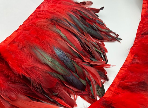 Iridescent top feather skirt