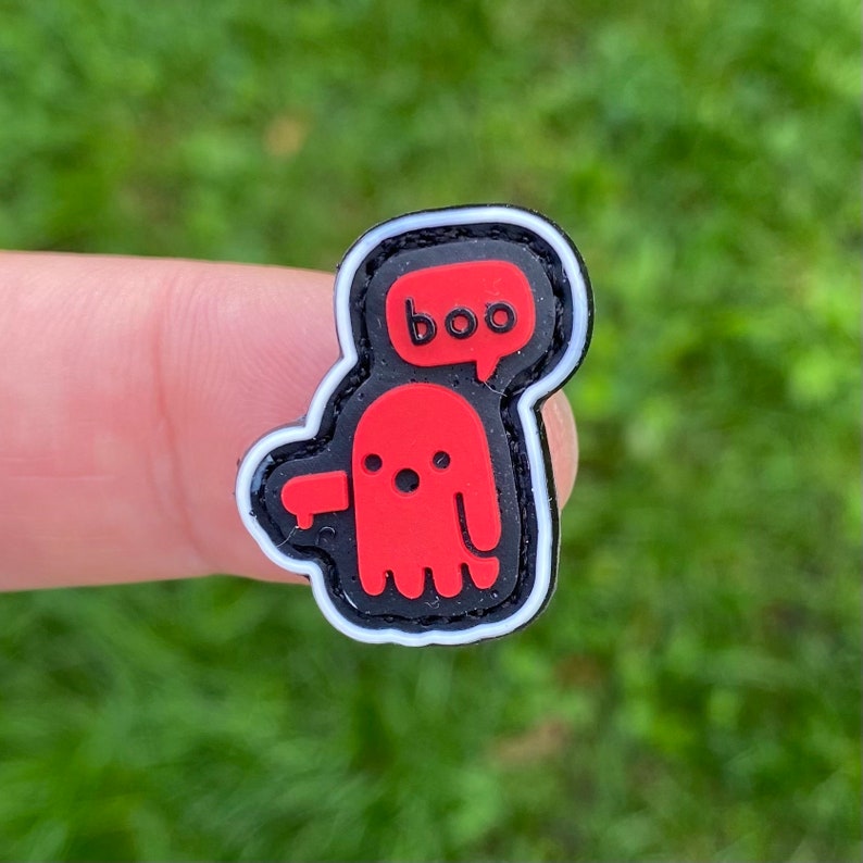 Ghost BOO Morale Patch, Ranger Eye PVC Patch. - Etsy