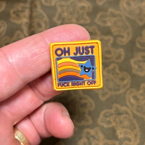 Oh, vete a la mierda - Parche de PVC con forma de ojo de guardabosques