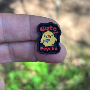 Psycho Chick PVC Morale Patch – Rubber Emblem (25x25mm)