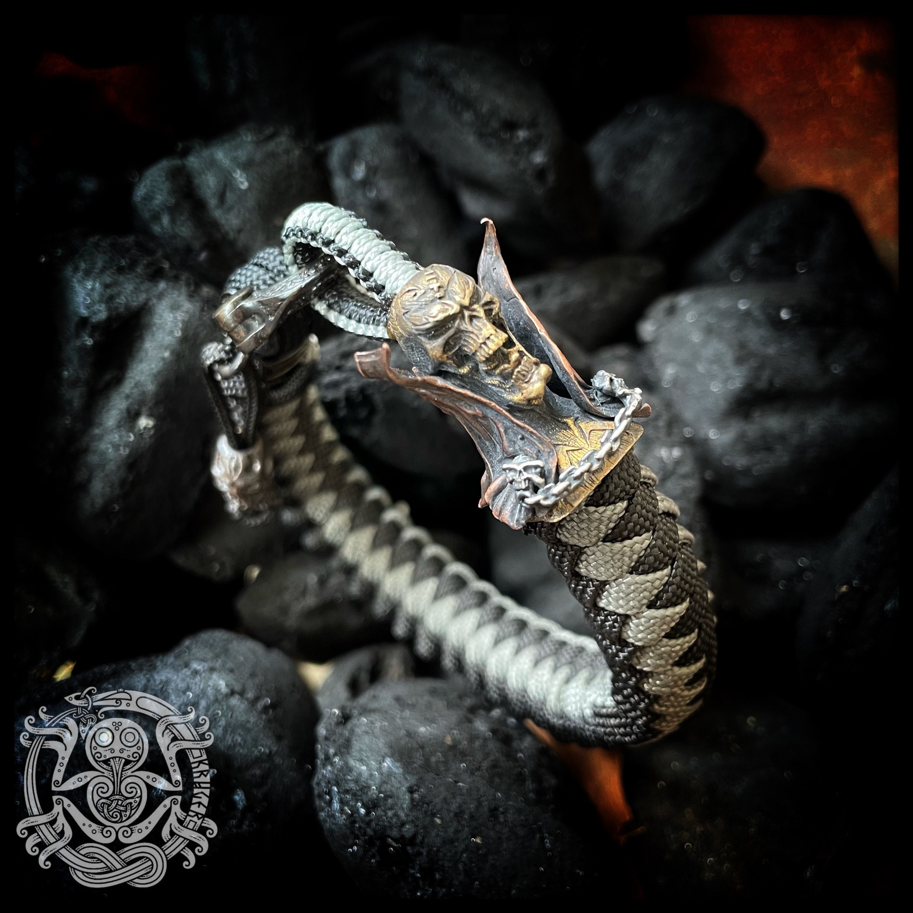 Cursed Spawn Bead Bracelet: Copper, Brass, Sterling Silver Details