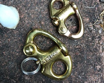 Marine Snap Shackle Key Ring FOB Stainless Steel Marine Snap Shackle Key Ring FOB Stainless Steel