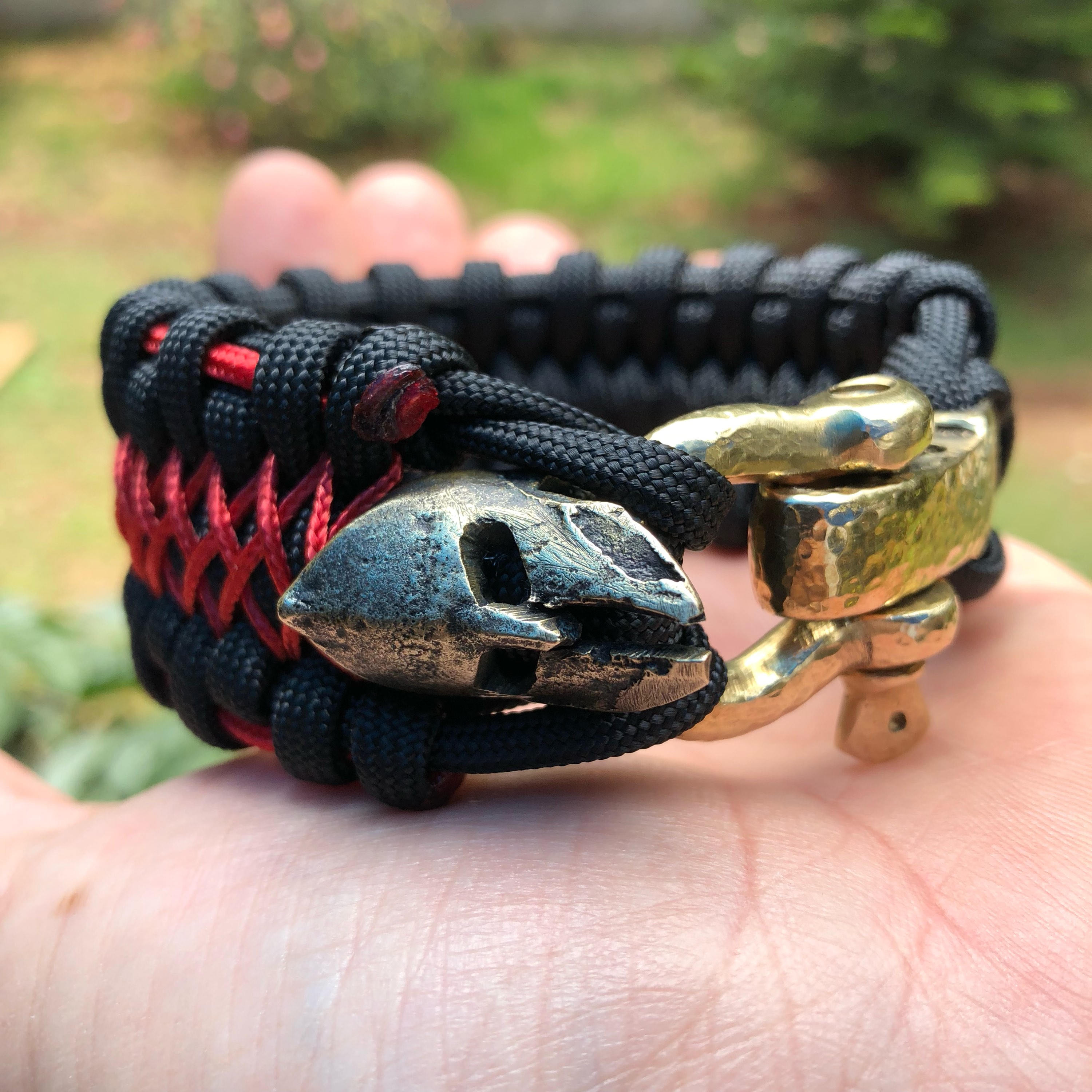 Spartan Para Cord Survival Bracelet – RED - WARRIORS