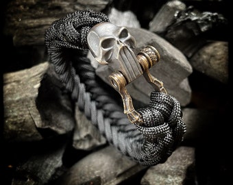 Skull Clasp Paracord Bracelet - Etsy