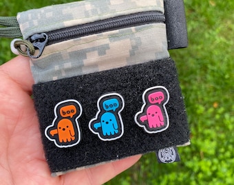 Ghost BOO morale patch, Ranger Eye PVC patch.