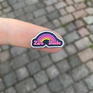 Zero F*cks Rainbow - Parche de PVC con el ojo del guardabosques