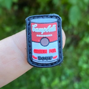 Campbell can - morale patch, Ranger Eye PVC patch.