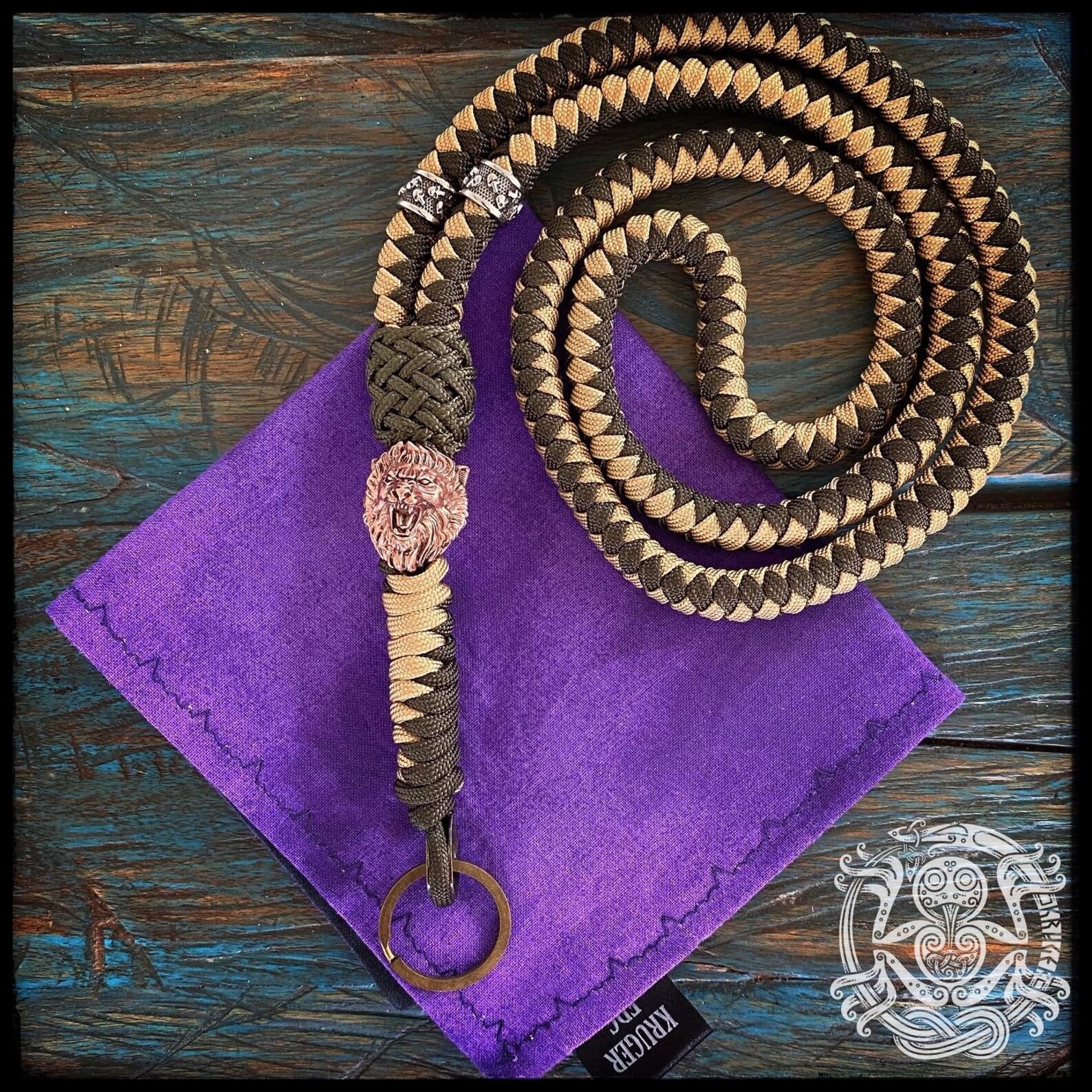 Custom Beaded Paracord Neck Lanyards Etsy