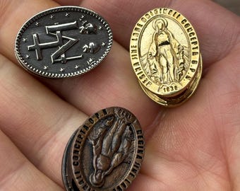 Wonderbaarlijke medaille rozenkrans als middelpunt paracord kraal