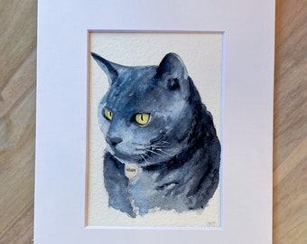 Custom Watercolor Pet Portrait