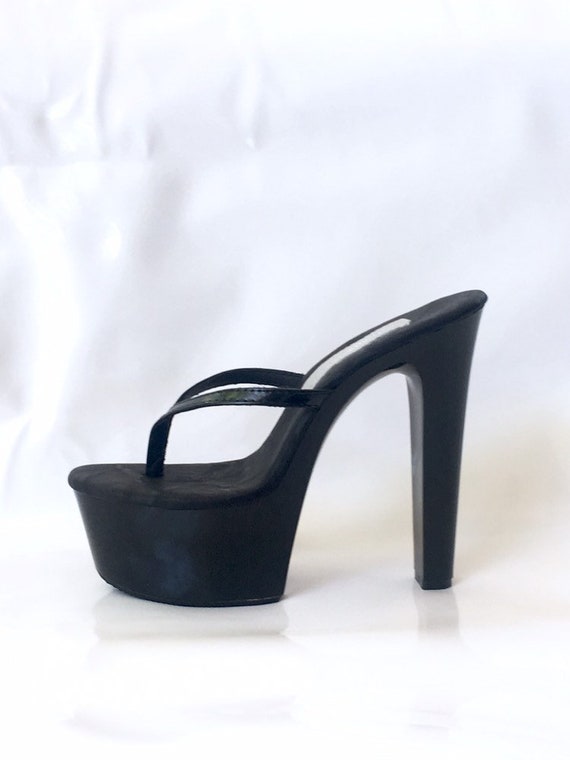 6 inch black heels