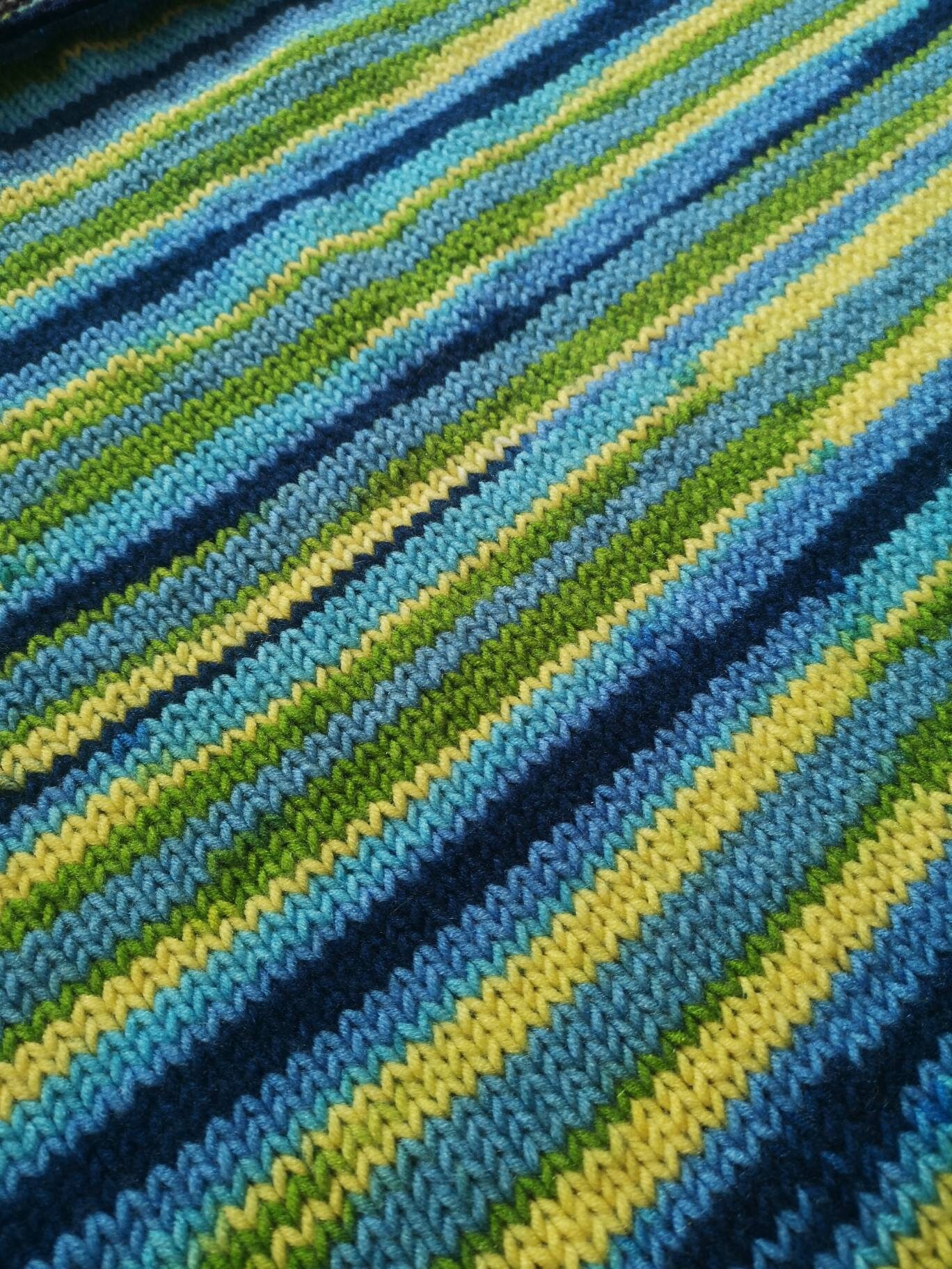 Handmade Blue Green Baby Blanket Etsy